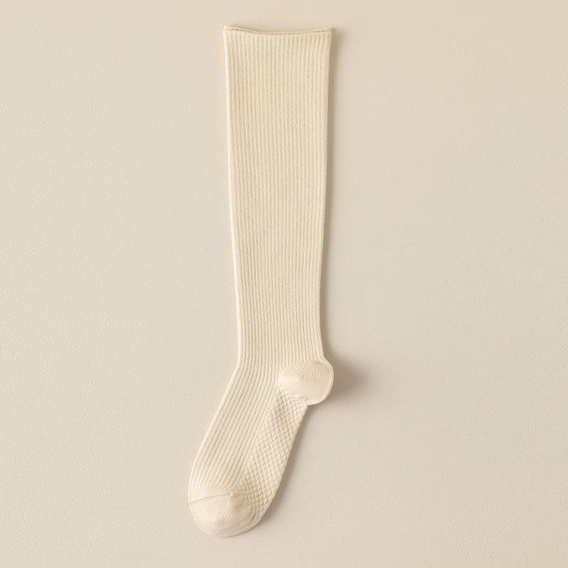 

Женские гольфы, Гольфы до середины икры для осени и зимы, Однотонные хлопковые носки, Махровые носки, Бесшовные длинные носки 1 pair телесный