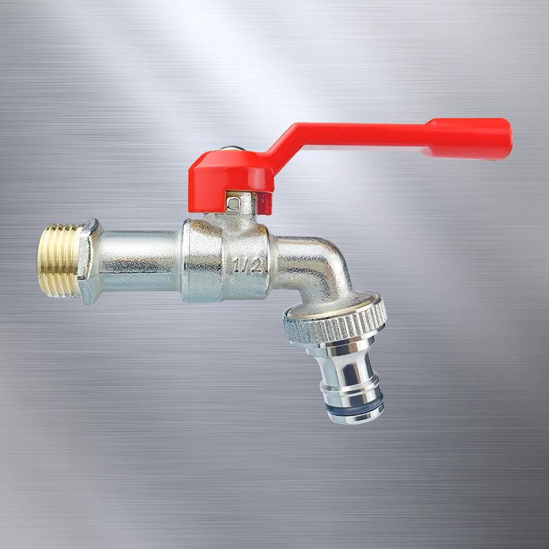 Outdoor Double-Control Brass Faucet for Kitchen and Garden