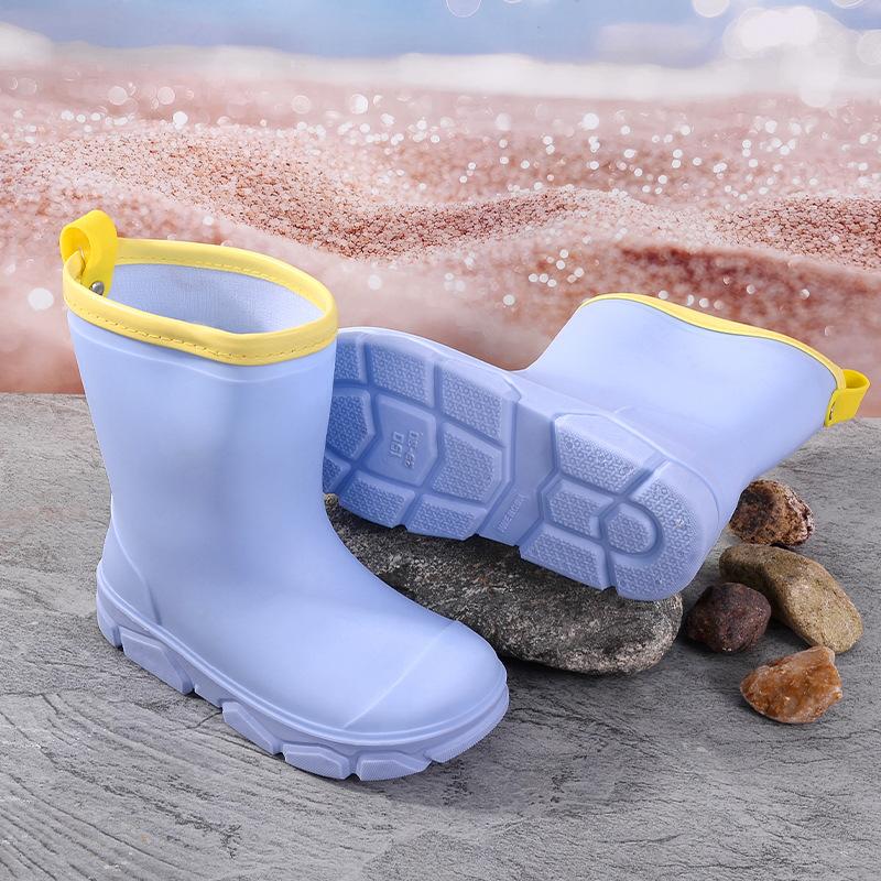 Vier Jahreszeiten Kinder Regenstiefel Komfort Rutschfest Mädchen Knöchelhohe Stiefel Einfach Vielseitig Jungen Wasserdichte Regenstiefel