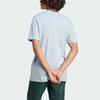 Adidas Solid Color Logo Sports Casual T-Shirt Men Tops Light-Blue IJ6109