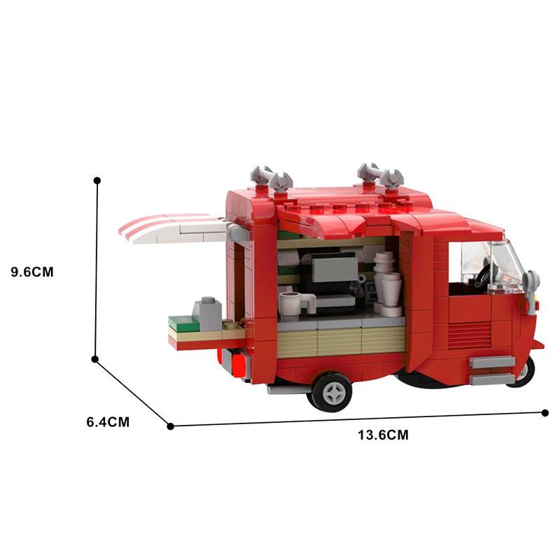 Christmas Coffee Cart Building Blocks Toy - Winter Festival Theme