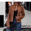 Retro Double-Breasted Suede Coat