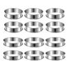 Set mit 6 Mehrzweck-Backringen aus Edelstahl, doppelwandig, Dessertformen, Kuchenringe, Dessertringe für den Küchengebrauch