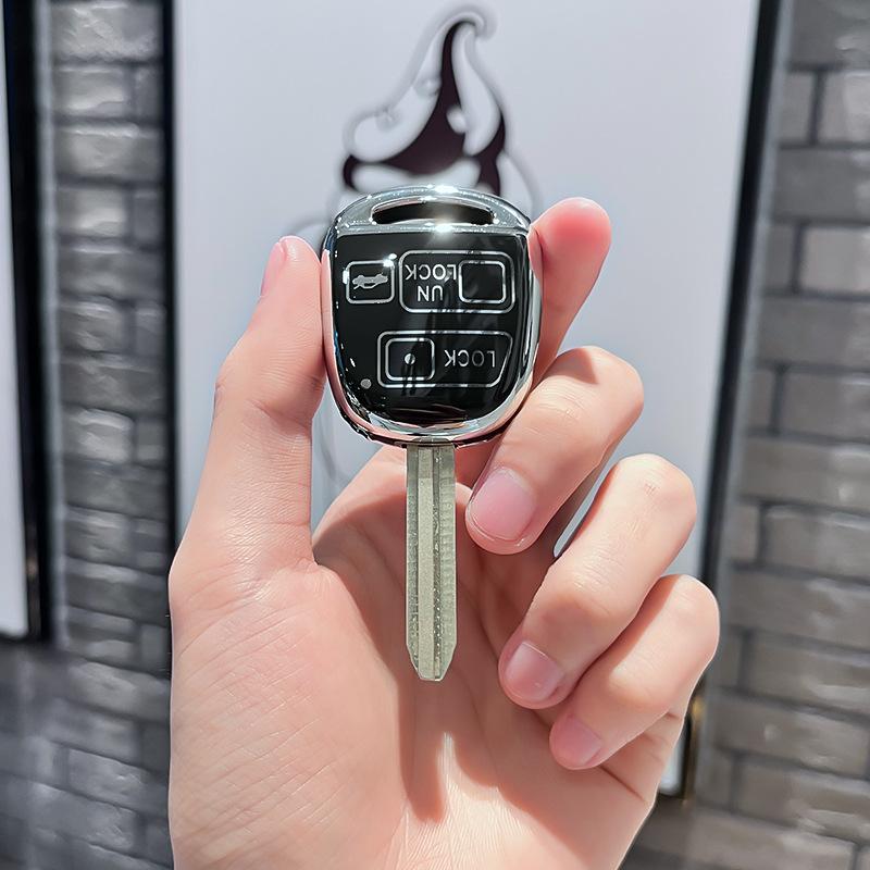 Tpu Car Remote Key Case Cover Protect Shell Fob For Toyota Land Crusier Fj Cruise Camry Corolla Rav4 Prado Yaris Carina Avensis