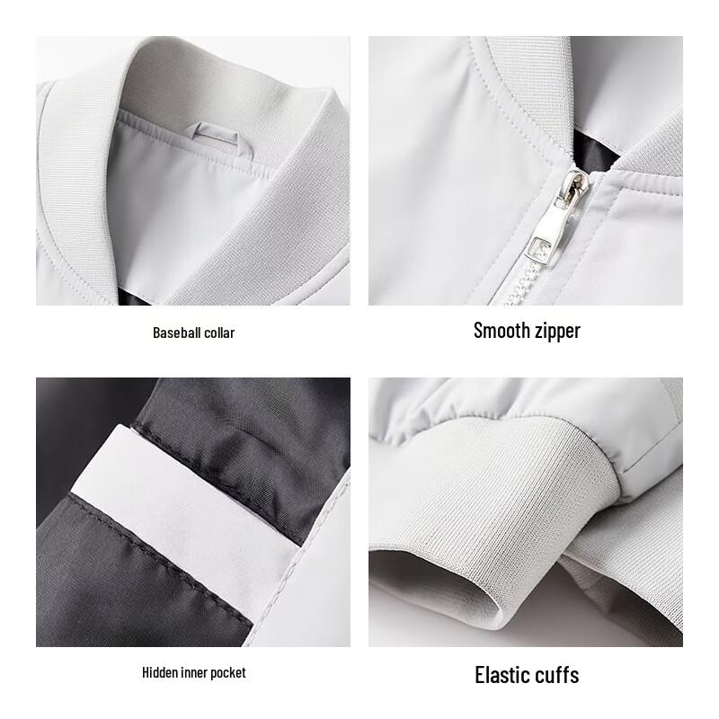 Eastern Camel Men's Baseball Collar Windproof Jacket