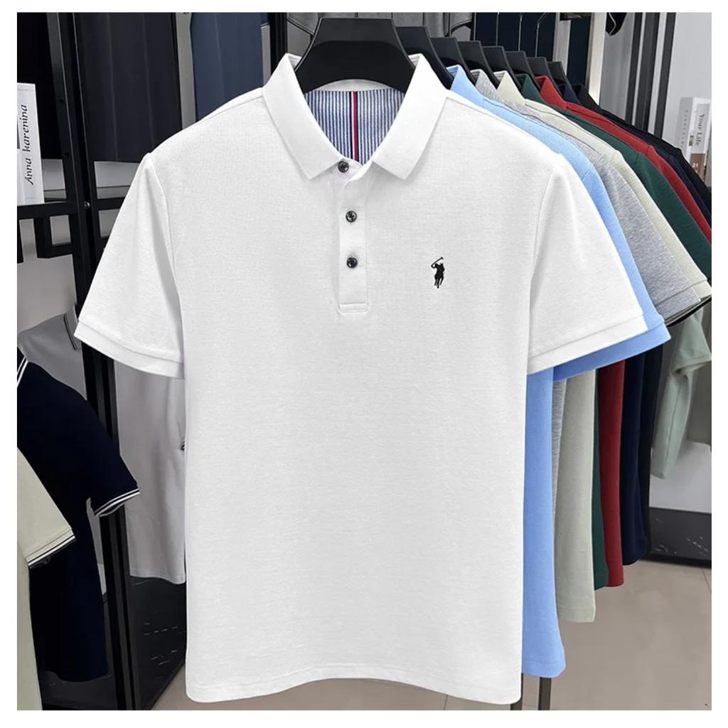 STORN High End Brand 100% Cotton Short Sleeve Polo Shirt Men Luxur Pony Embroidery Comfort Breathable Fashion T-shirt Summer New Top