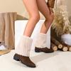 Fashion Fashion Women's Winter New Thickened Warm Buckle Mid-Leg Boots