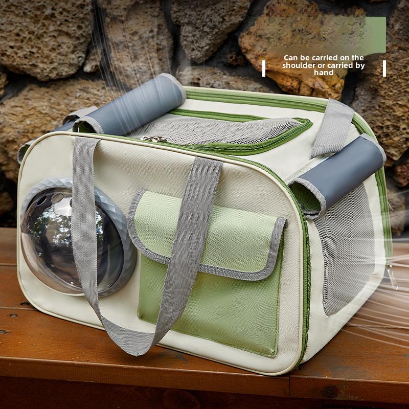 

Дышащая складная сумка-переноска для кошек с регулируемым ремнем Korean Breathable Cat Bag