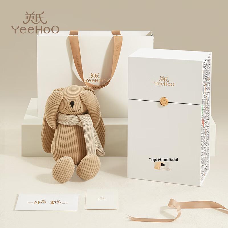 YEEHOO Plush Rabbit Baby Soothing Toy