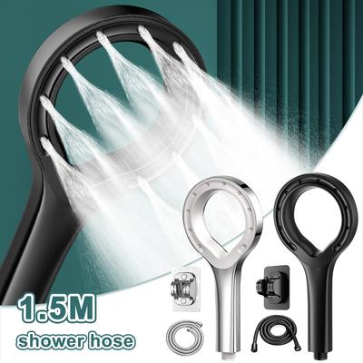 Soffione Doccia Portatile ad Alta Pressione Set Potente Getto Doccia Casa Bagno Miscelatore Doccia a Pioggia Accessori Bagno