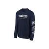 Nike X Mlb New York Yankees Logo Letter Print Crewneck Pullover Casual Long Sleeve Sweatshirt Kids Sweatshirt Navy-Blue 3Z3B7NMBZ-NYY