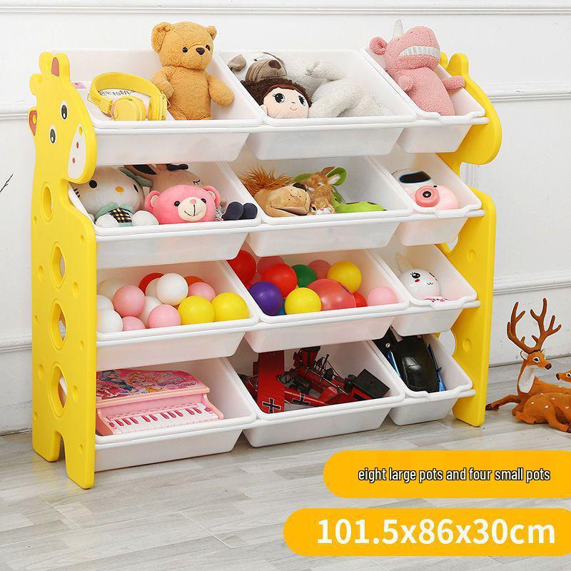 Dinosaur-Themed Kids' Multi-Layer Storage Shelf and Organizer