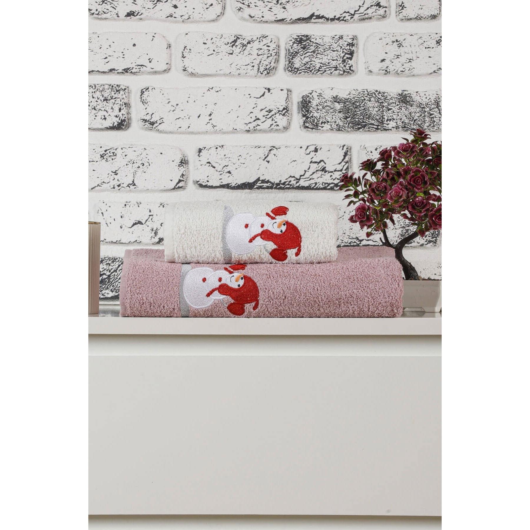 

Набор банных полотенец Mira Home Снеговик с вышивкой