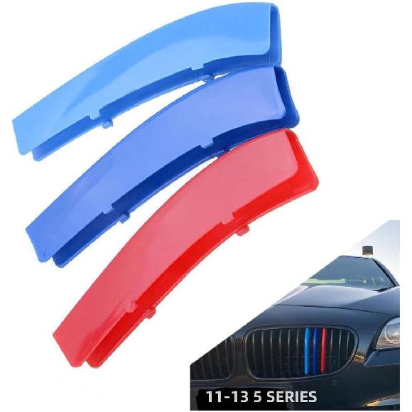 Automotive Grille Insert Trims Strips Front Center Kidney Grilles Compatible with 2016-2019 BMW X1 7-Beams Grille Insert Accessories
