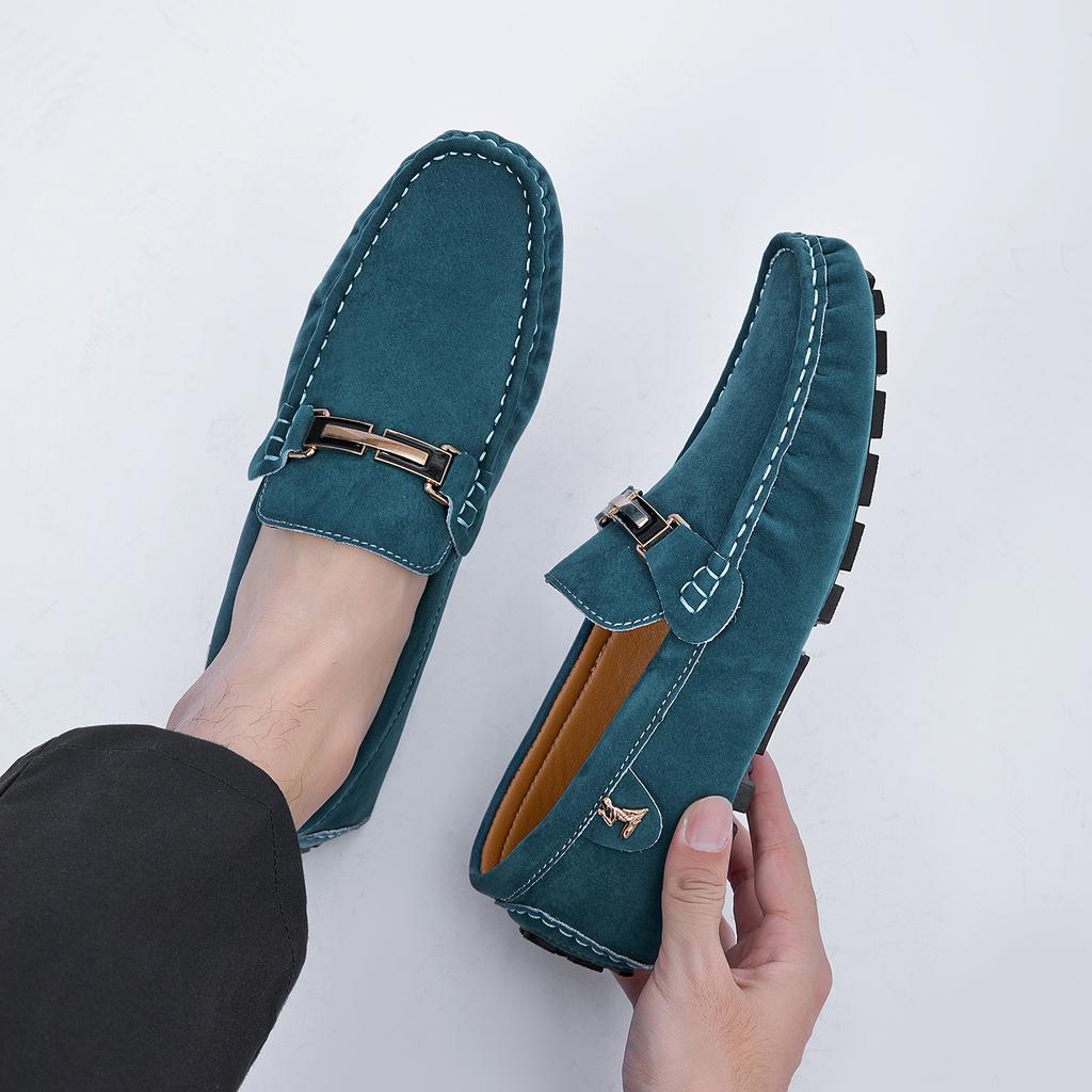 Scarpe da Uomo in Pelle Scamosciata Taglia Grande 50 Mocassini Comode Scarpe Casual Unisex Scarpe da Guida Mocassini Scarpe Piatte Calzature da Uomo