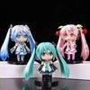 Hune Miku Kawaii Rosa & Grün Anime Figur Mini Schreibtischornament Ideale Wohnkultur Für Kinder & Erwachsene Geburtstagsgeschenk Auf Lager