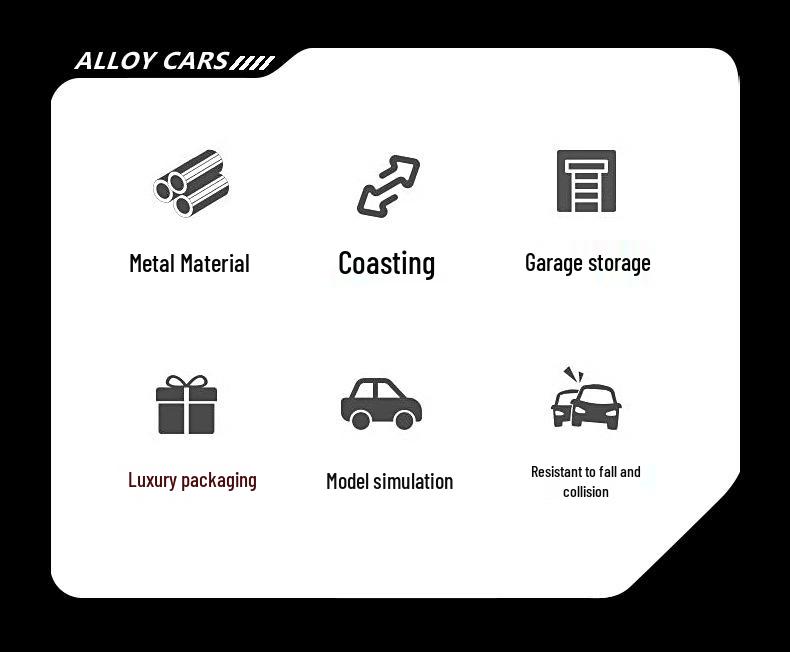 1:64 Alloy Toy Car Racing & Police Model Set for Kids