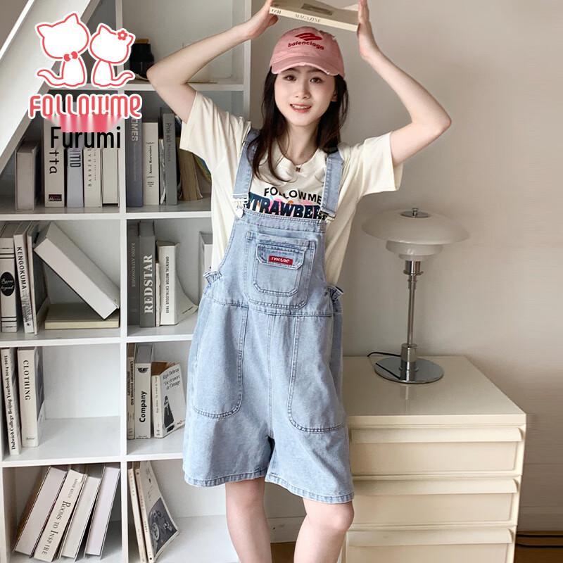 Girls Summer Denim Overall Shorts 160