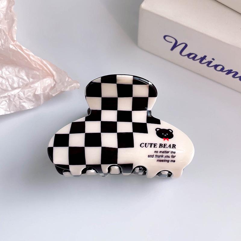 

Новый милый зажим-краб с коровьим принтом для студентов колледжа - Мультяшный стиль акула , головной убор