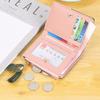 Women Short Wallet PU Leather Splicing Zipper Tassel Card Holder Coin Purse Trendy Fashion Wallet
