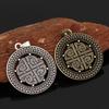 Nordic Viking Pirate Retro Men's Hollow Pendant Amulet Necklace
