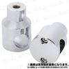 Motorcycle Handlebar Post Silver Plated Handlebar Mount Riser Universal Left and Right Set 25.4mm