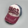 Color Matching Casual Patch 1962 Letter Baseball Cap Men'S And Women'S Sunshade Retro Hole Wind Cap
