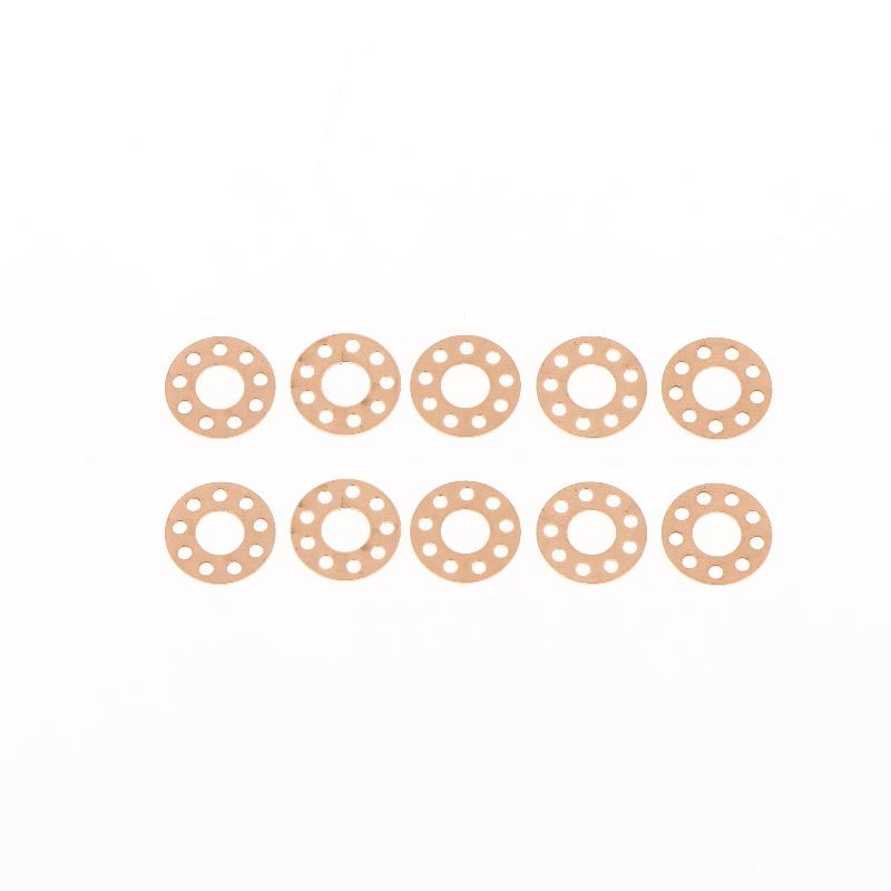 10Pcs 14X5.2X0.5Mm Brass Washers Gasket Storage Oil Brass Washer 10X5.2X0.5Mm Folding Knife Accessories 12X5.2X0.5Mm