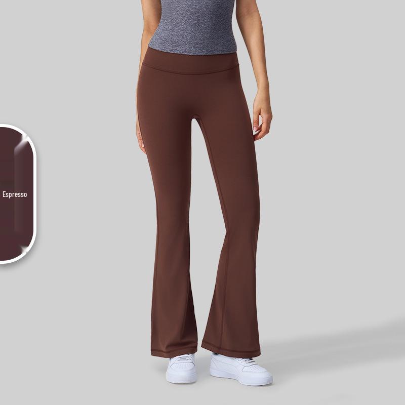 Lulu Yoga Micro-Flare Peach High-Waist Beauty Butt Fitness Pants S