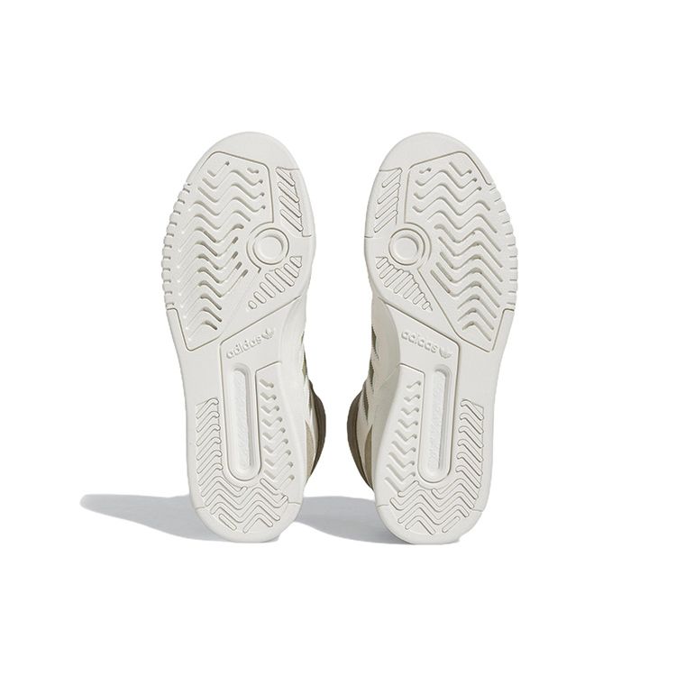 Adidas Originals Drop Step XL Comfortable Trendy Lightweight Durable Non-Slip High-Top Skate Shoes Unisex Skate Shoes White Olive-Green FZ5709