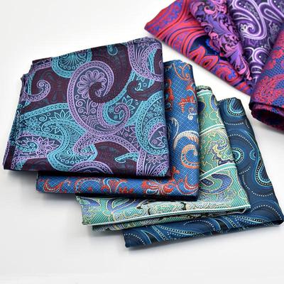 Men's Jacquard Tuxedo Pocket Square Scarf, Foldable, 25cm, New 2025