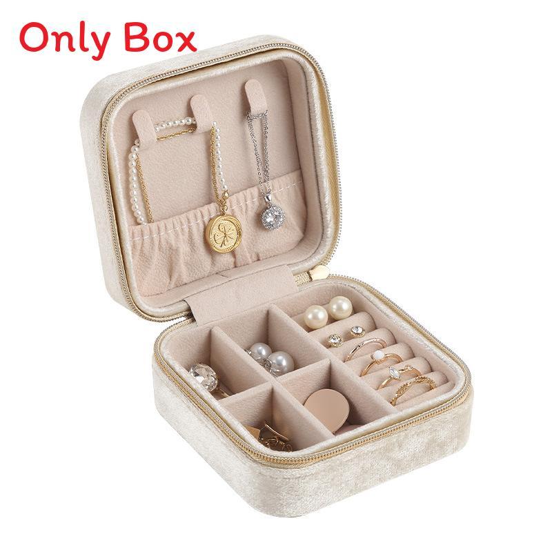 Velvet Jewelry Organizer With Compact Design For Travel And Gift Giving