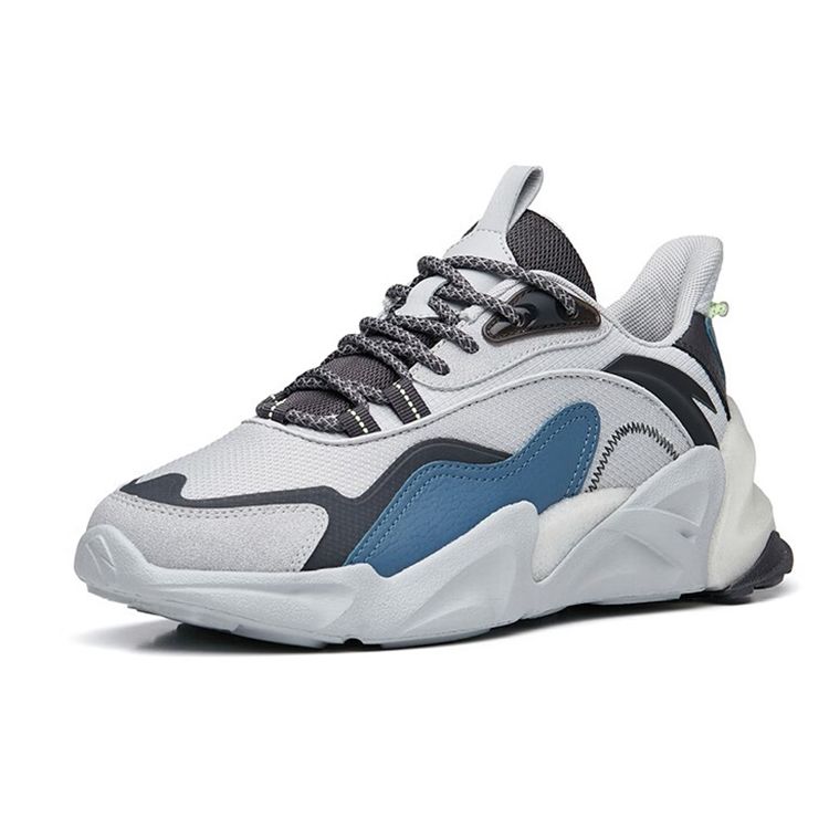 Anta Versatile Shock Absorbing Non-Slip Wear-Resistant Low-Top Casual Shoes Men Sneakers Gray 912248875-1