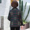 Autumn short suit new year old 0 plaid coat top women