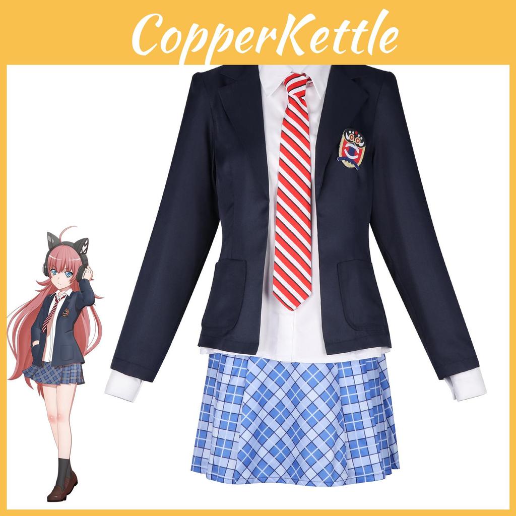 Bang Dream Cosplay Uniform With Wig For Style Cosplay Event Summer