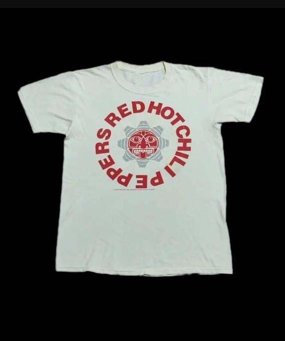 Red Hot Chili Peppers Logo All Size White T-Shirt RS411