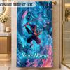 Beach TowelDemon Slayer Custom Name Text Personalized Soft Towel for Beach Pool Indoor Home Decor Gift