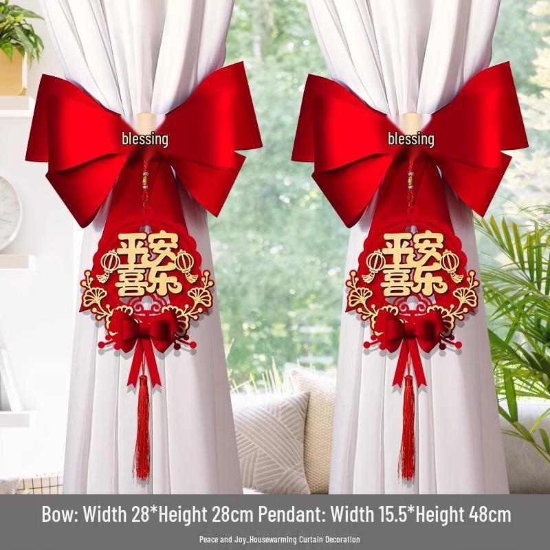 Creative New Home Curtain Tieback Decoration for Housewarming Ceremony