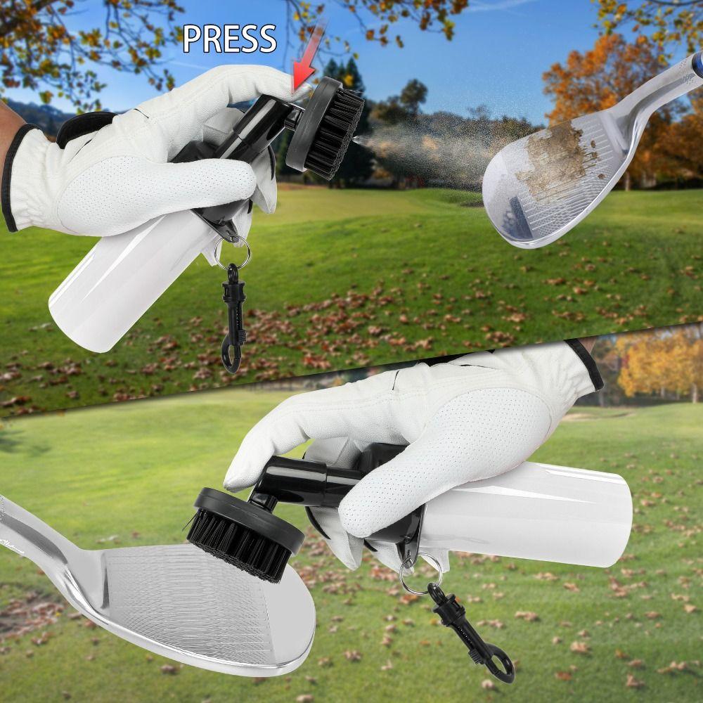 Press Type Golf Club Groove Water Brush Nozzle Design Golf Squeeze Bottle Wide Application