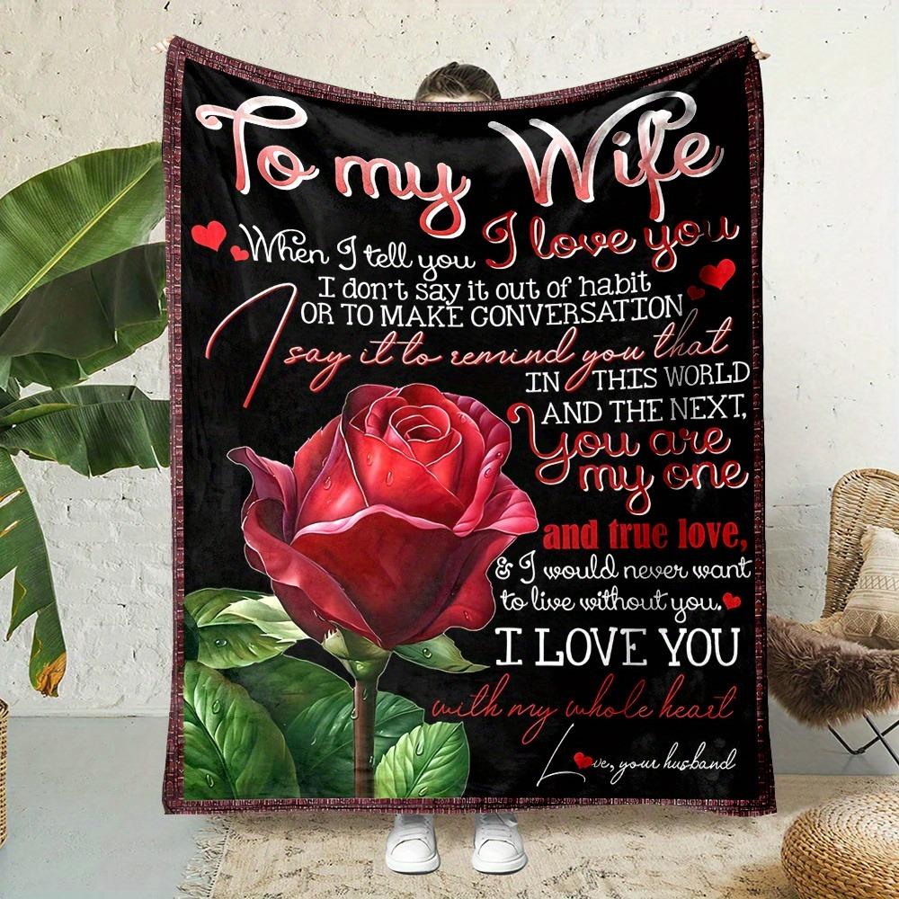 Valentine's Day Collage Throw Blanket, Soft Cozy Flannel Blanket, Romantic "Happy Valentine's Day" Home Decor Gift for Couch Bed