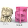 Wreath Girls Pen Holder Silicone Molds Table Ornament Mould Plasters Making Tool Succulent Planter Mold Easy To Clean