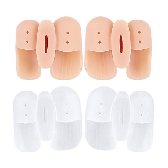 1 Pair 2-Hole Toe Separator Orthopedic Bunion Valgus Hammertoe Corrector