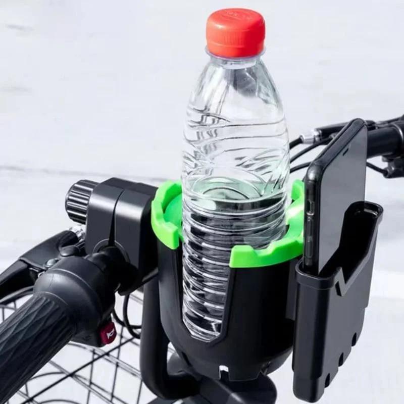 2-In-1 Universal Cup Phone Drinks Holder Bicycle Adjustable Cell Phone Holder Water Bottle Multifunctional Universal Cup Holder