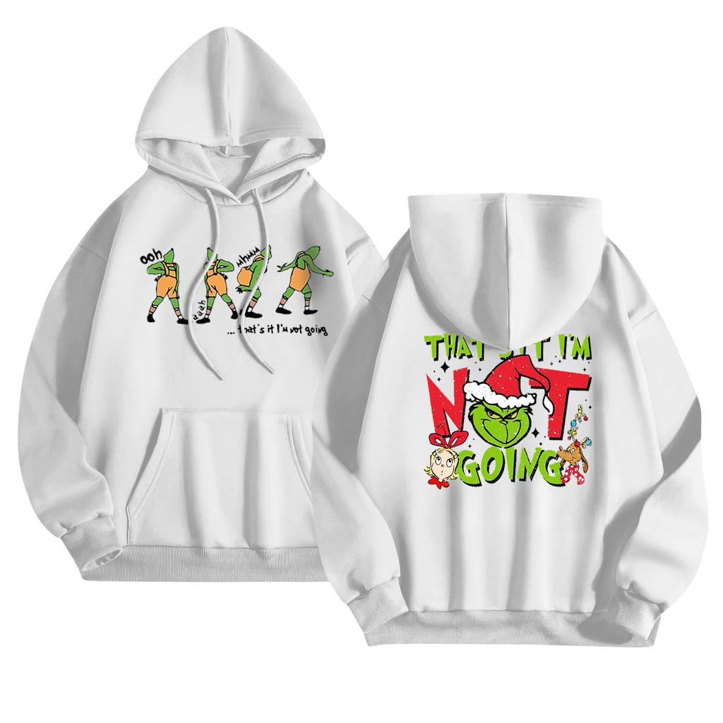 Women's Fashionable Casual Long-Sleeved Hooded Printed Sweatshirt