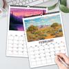 1 st 2026 Väggkalender, Handritade Naturbilder, Månadsplanerare, Perfekt Gåva för Födelsedagar, Jul, Nyår