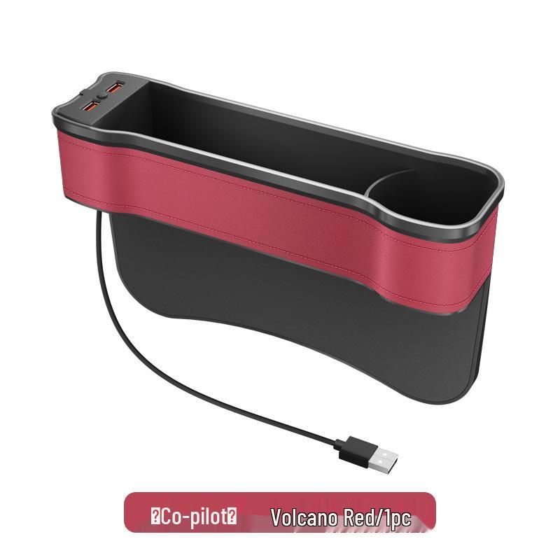 Iridescent Multifunctional Car Seat Gap Organizer with Ambient Light