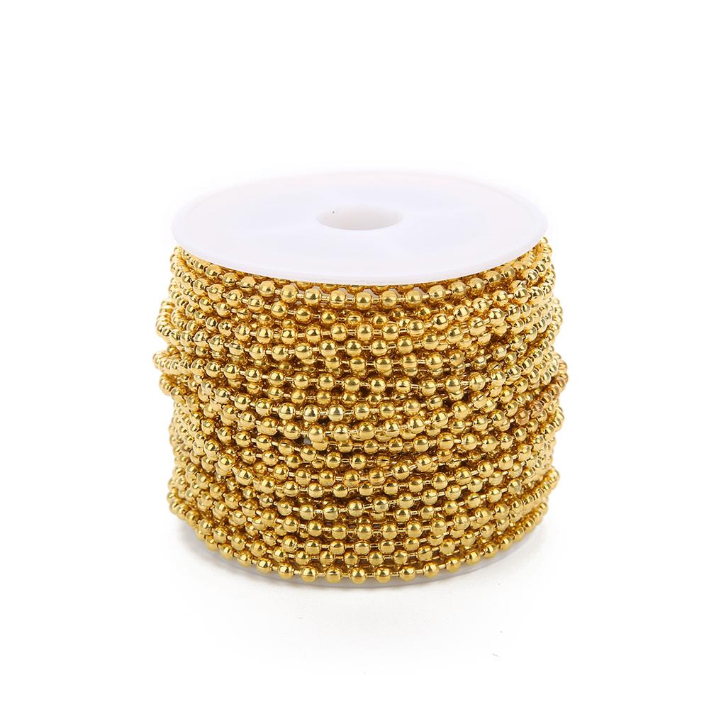 10yards/lot 1.5/2/2.4mm Iron Ball Bead Link Chains Necklace Chain Accessories For DIY Jewelry Findings Supplies Jewelry Making