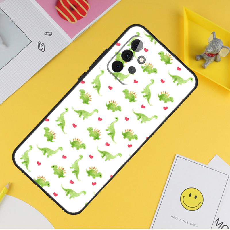 Dinosaur Pattern Case For Samsung Galaxy A36 A16 A56 A06 A54 A34 A14 A13 A53 A12 A22 A32 A52 A35 A17 A15 A55