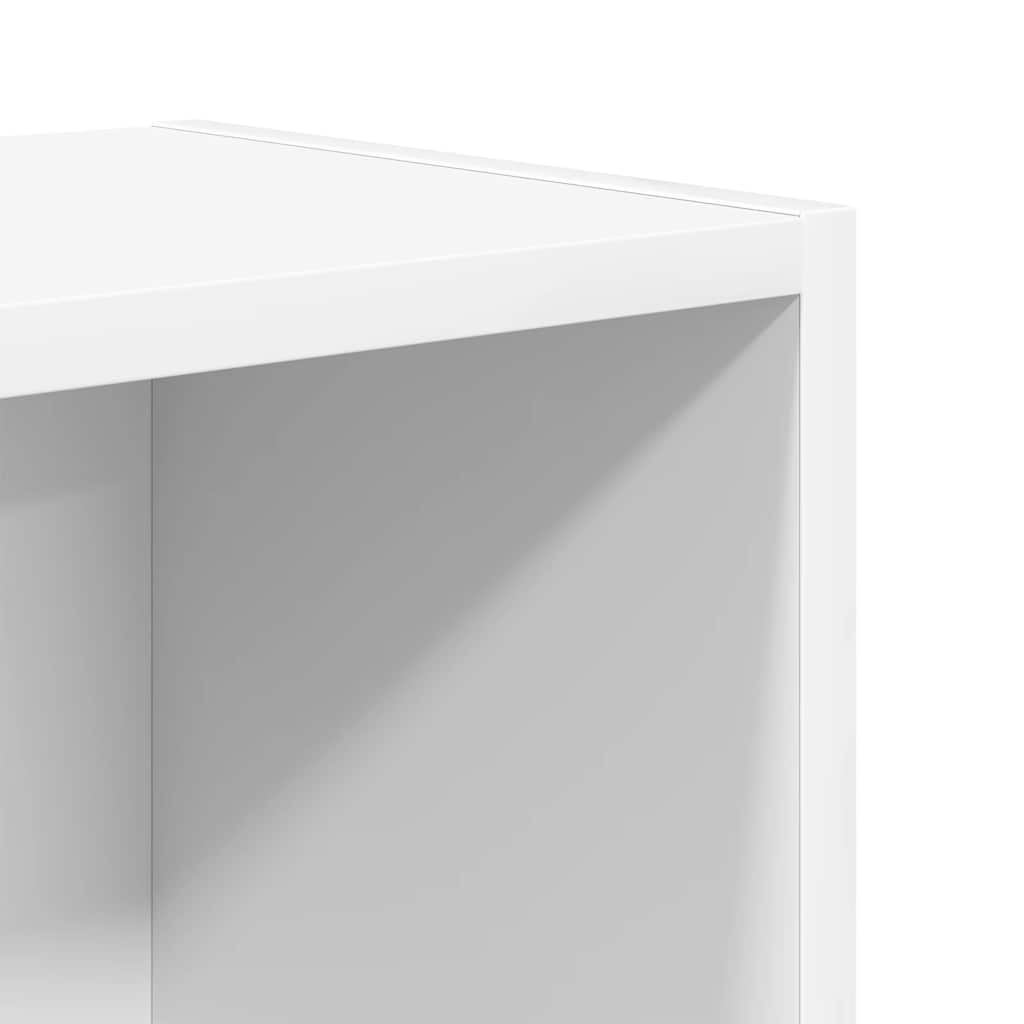White Bookshelf 31 x 24 x 52 cm Engineered Wood