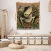 Hannahcos Boho Wall Decor Orange Frog Tapestry, Vintage Frog Playing Banjo Aesthetic Wall Hanging For Bedroom, Living Room & Dor